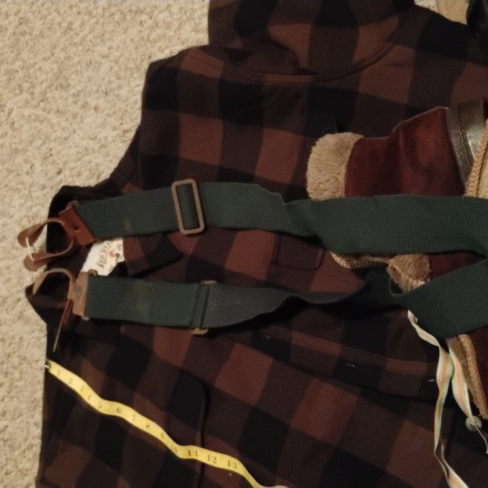 Compleat Angler SUSPENDERS VNPLC HUNTER GREEN LEATHER BRACES